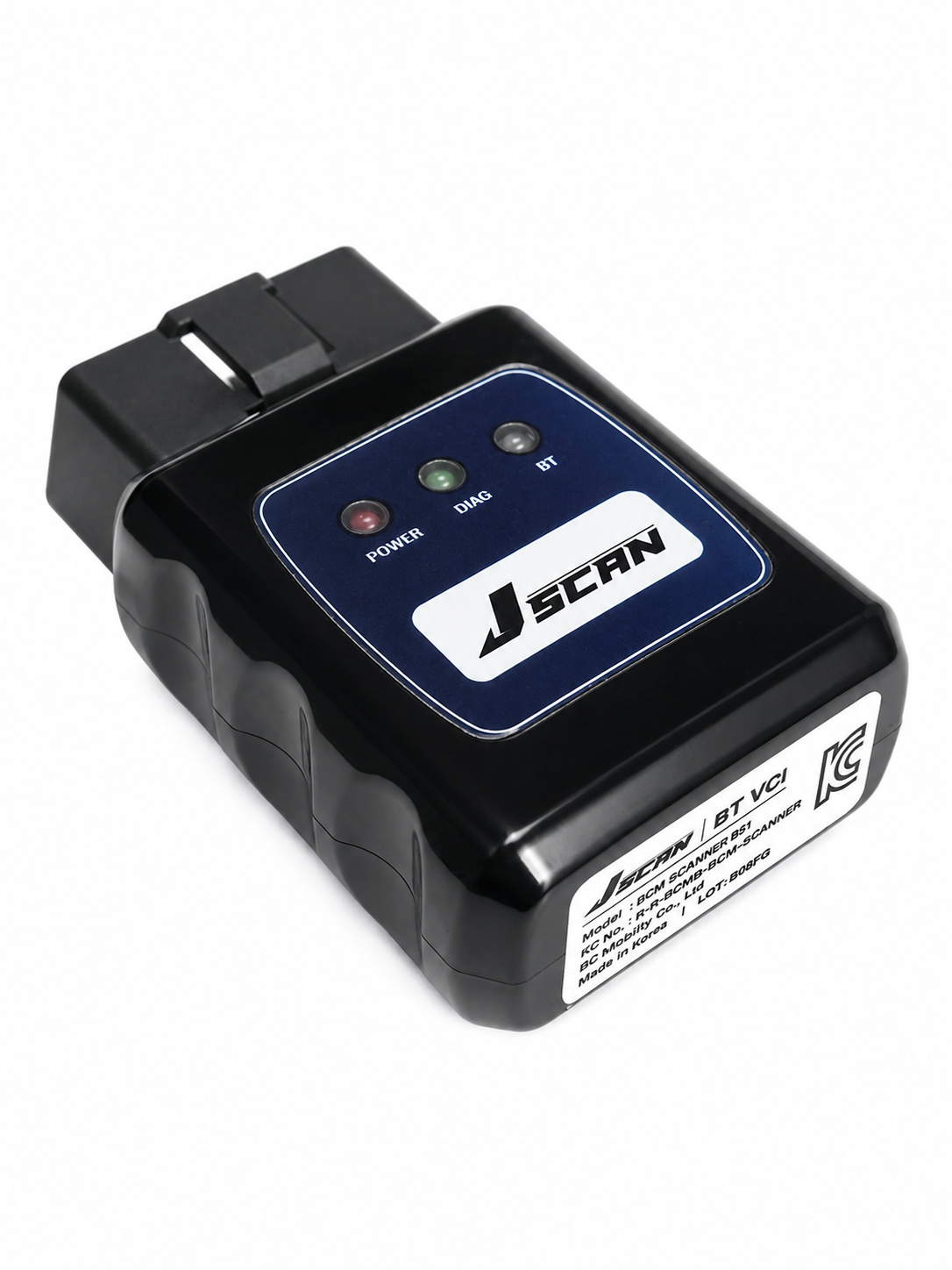 J-SCAN 스캐너 측면과 표시등